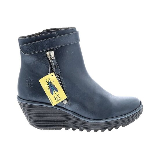 Fly London Shoes - NWT Fly London Yava Ankle Boots EU 41 US 10/10.5 Gray Blue New MSRP$225